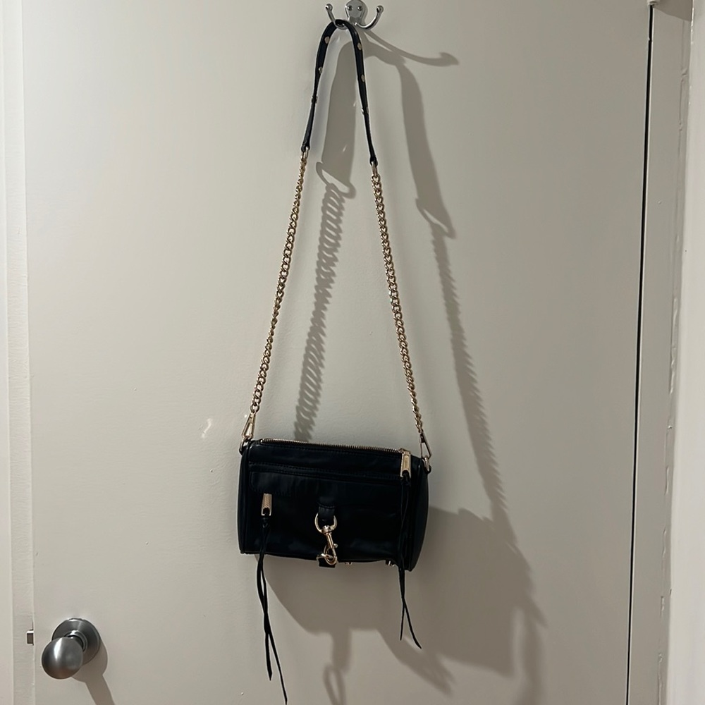 Rebecca minkoff mini Mac - black and gold